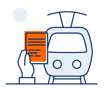 Nachhaltig pendeln mit dem Deutschlandticket für Bus und Bahn.