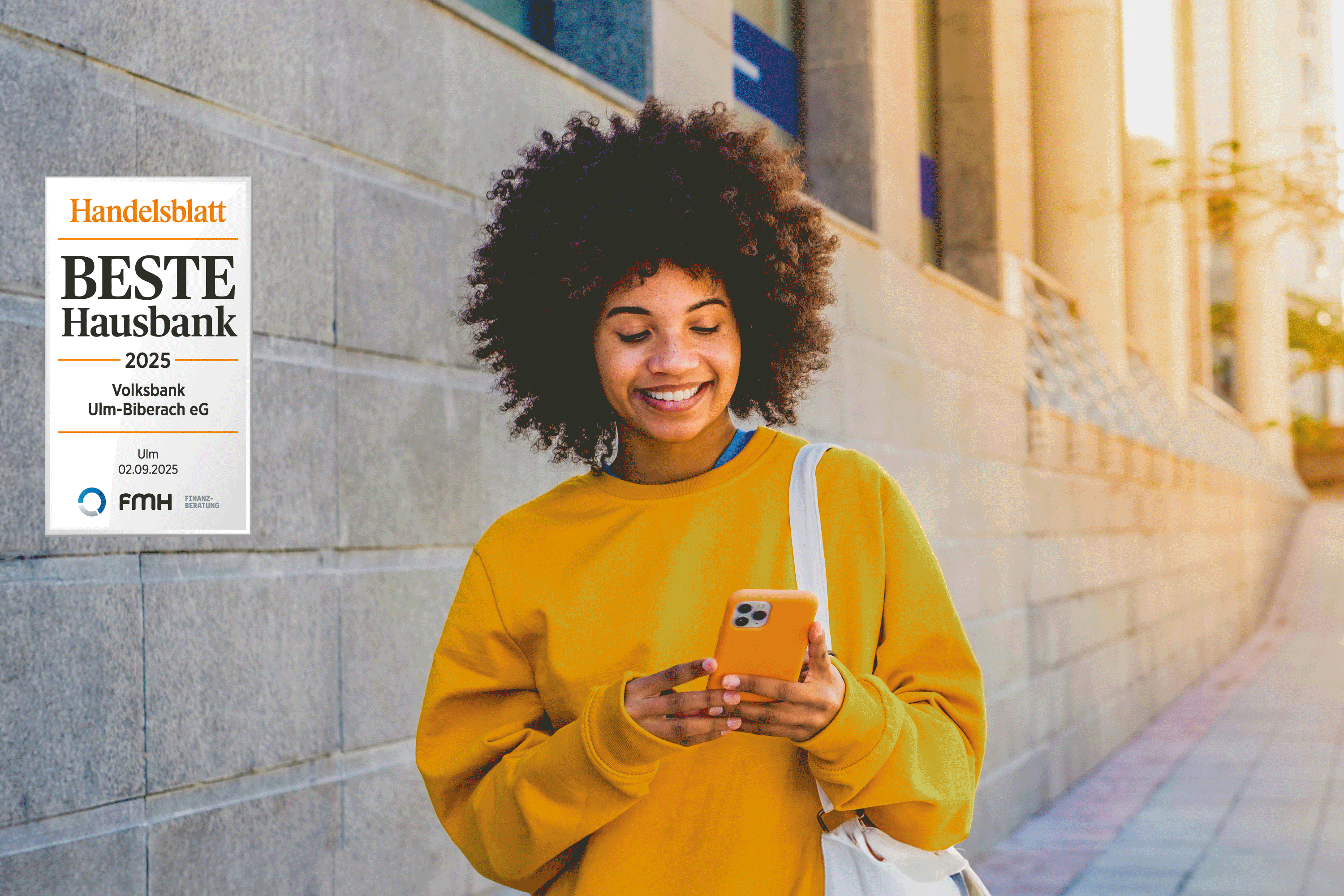 Volksbank Ulm-Biberach Beste Hausbank 2025 Ulm Auszeichnung Handelsblatt