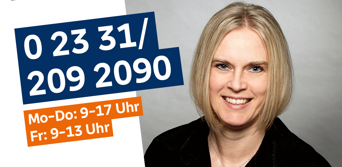 Übersicht Mitarbeitende des BusinessCenters unter Angabe der Telefonnummer und Öffnungszeiten