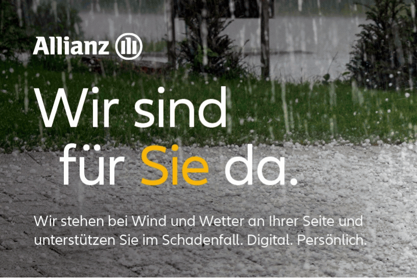 Mehrere Bilder visualisieren Extremwetterereignisse Hagle, Sturm und Starkregen