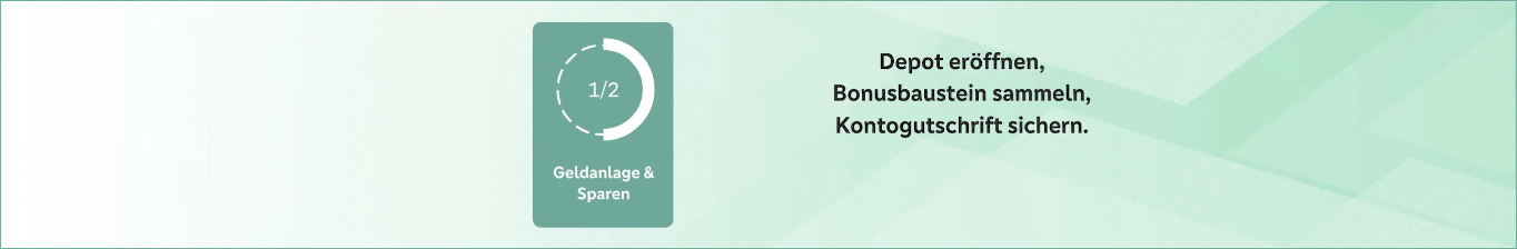 Depot eröffnen und vom Bonusprogramm profitieren!