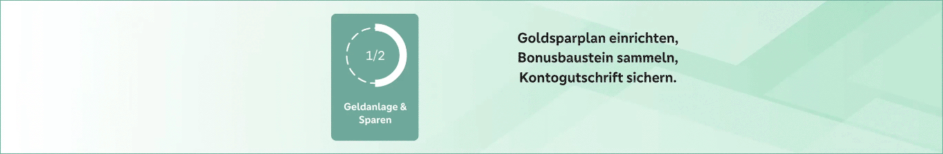 Gold ansparen und vom Bonusprogramm profitieren!