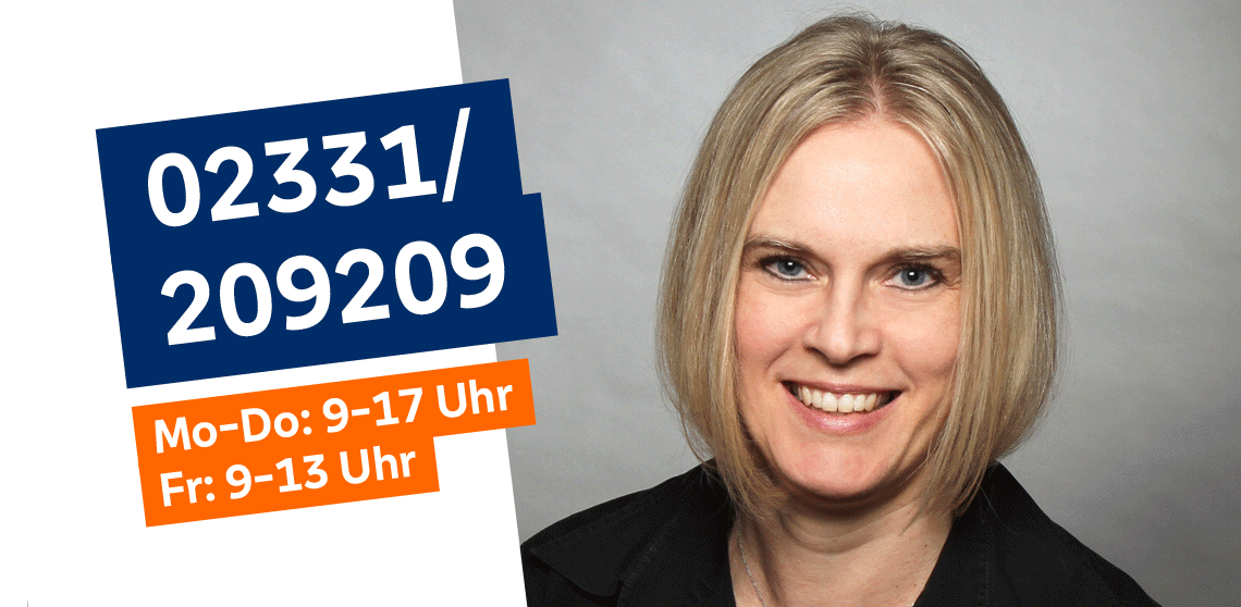 Übersicht Mitarbeitende des BusinessCenters unter Angabe der Telefonnummer und Öffnungszeiten