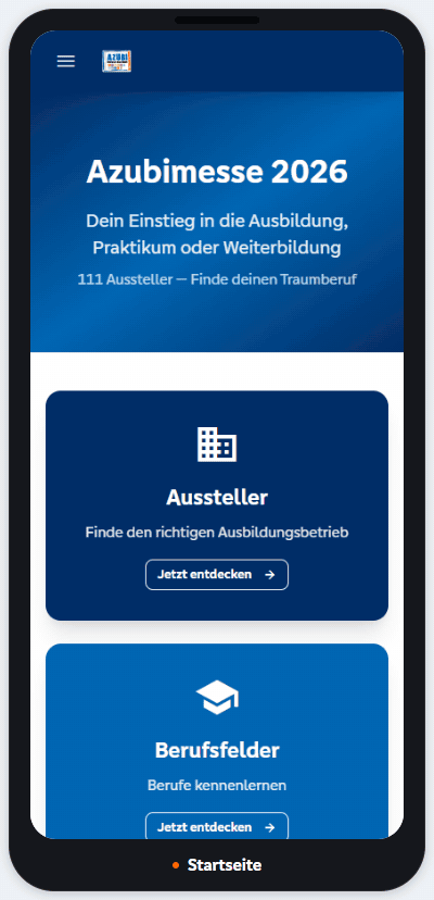AZUBI Messe Web-App Tour