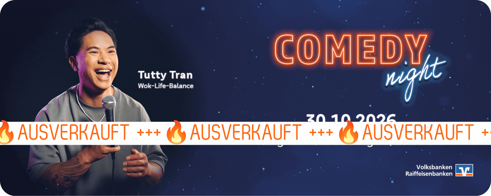 AUSVERKAUFT: Comedy-Night mit Tutty Tran am 30.10.2026 in Böblingen