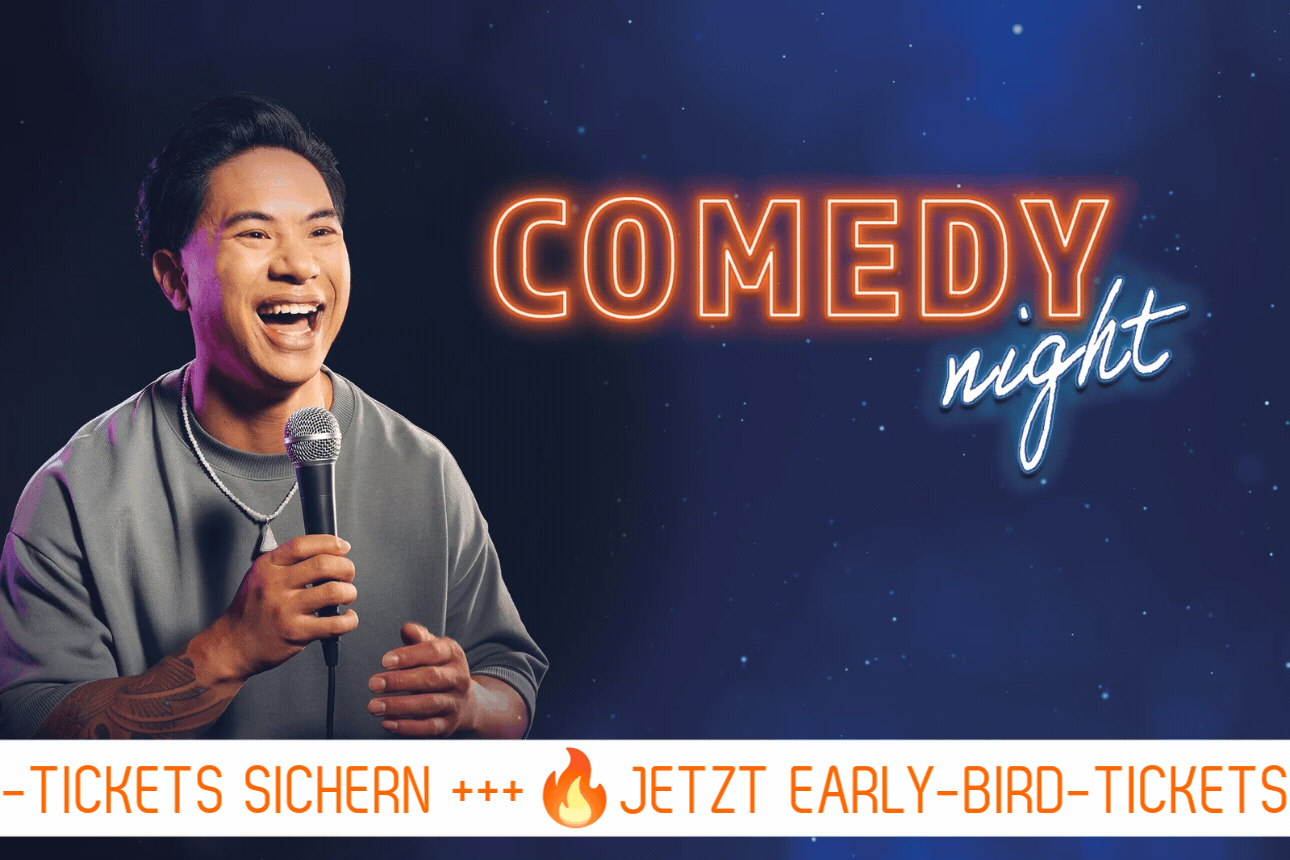 Eventgrafik zur Comedy Night mit Tutty Tran am 30.10.2026 in Böblingen.