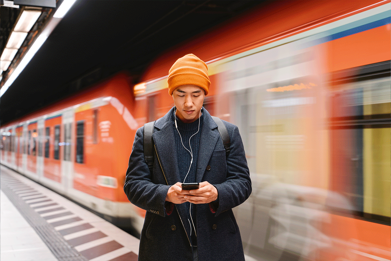 Information, dass die VR Banking App mit 4,7 von 5 Sternen in den App Stores bewertet ist.