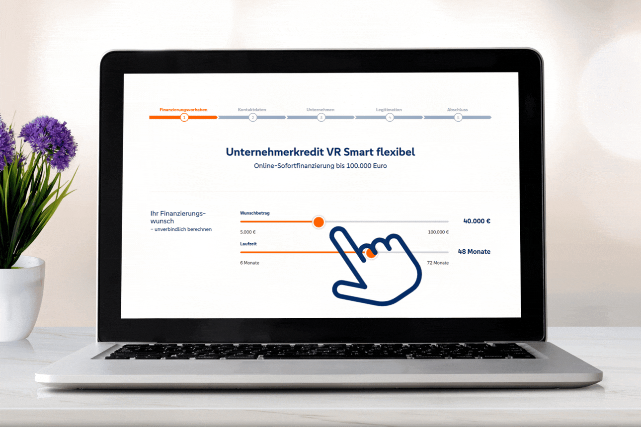 Rechner Unternehmerkredit VR Smart flexibel