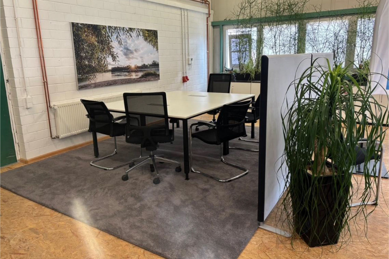 Beratungszimmer in der Übergangsfiliale Albbruck.