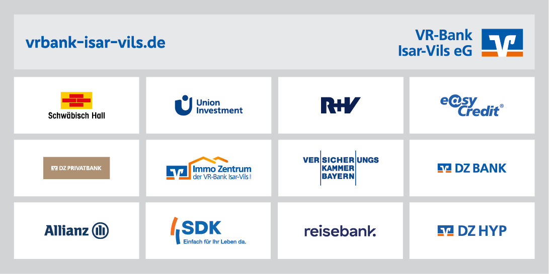 Logos der Unternehmen in der Genossenschaftlichen FinanzGruppe