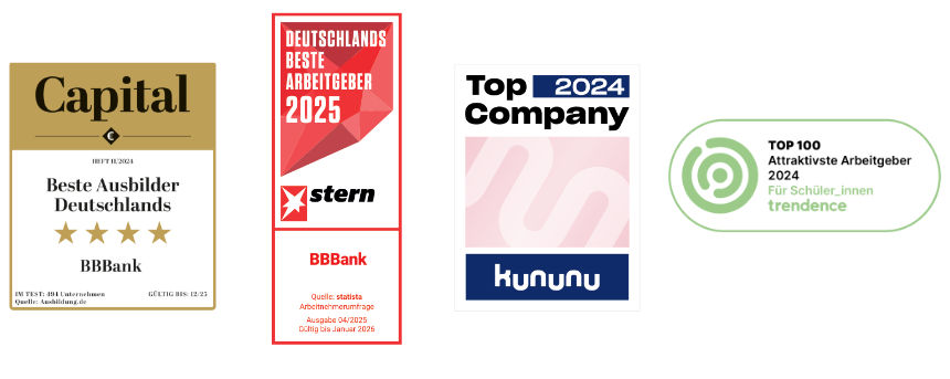 Testsiegel BBBank als Arbeitgeber