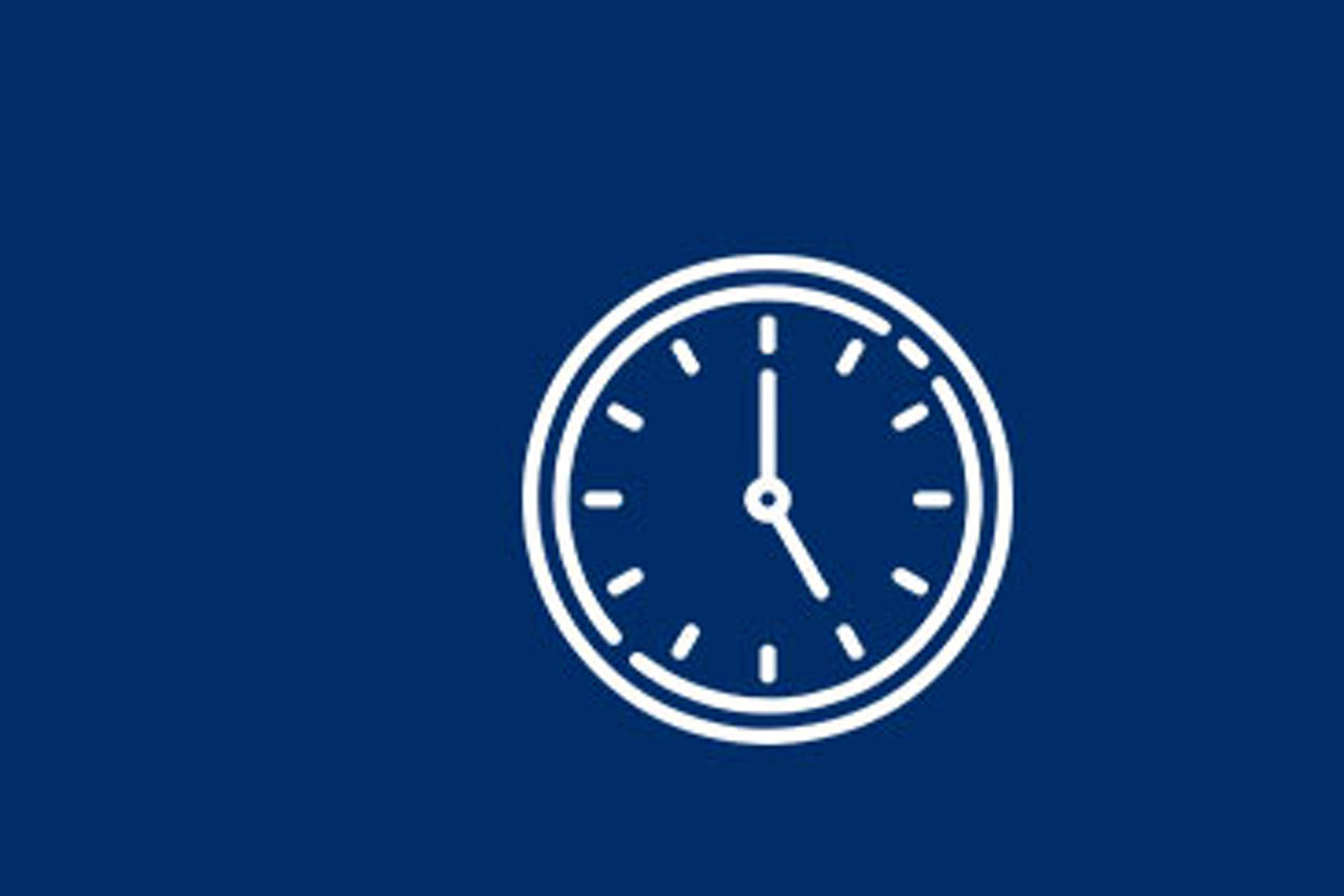 Blauer Uhr