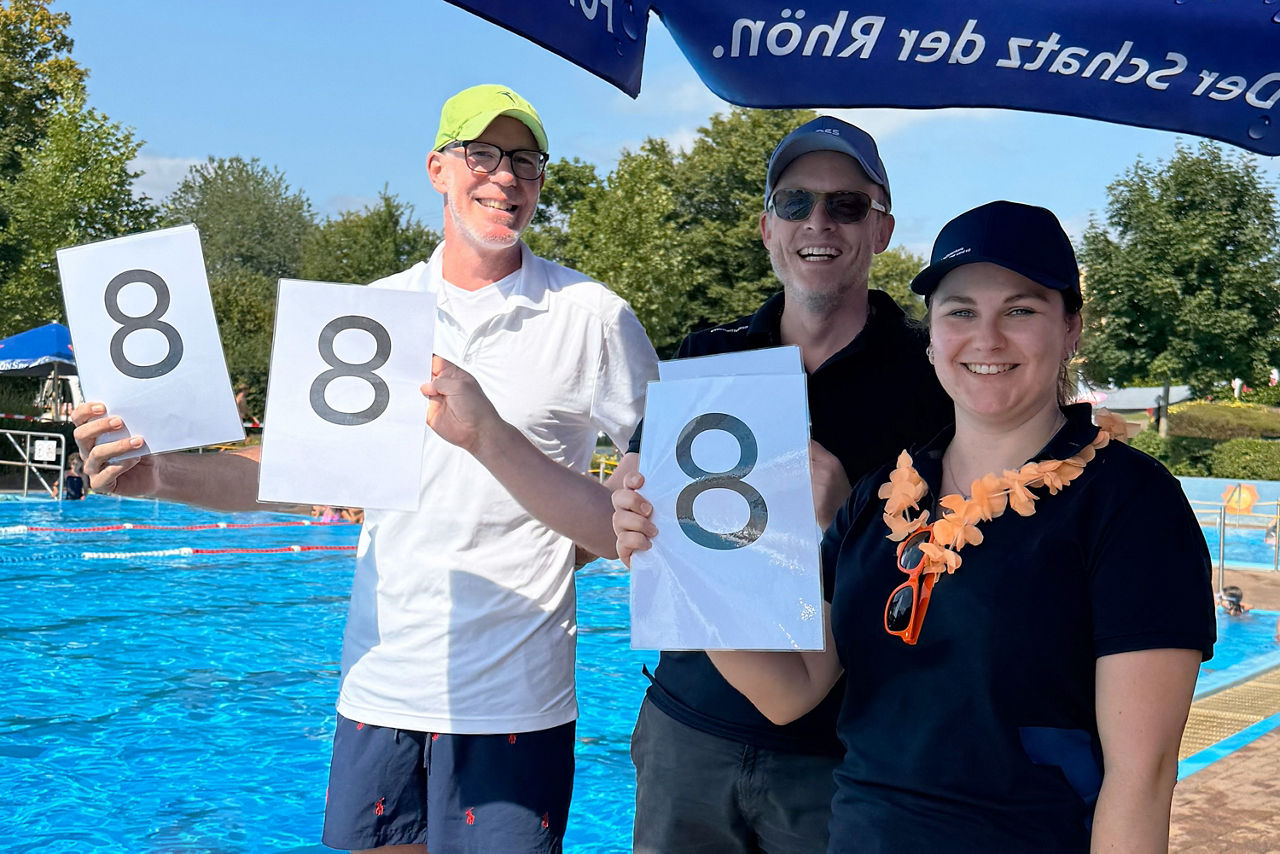 Am Wasser gibt es jede Menge Lächeln und „8“-Bewertungen.