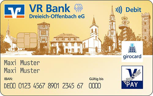 Goldene Girocard für Mitglieder der VR Bank Dreieich-Offenbach eG