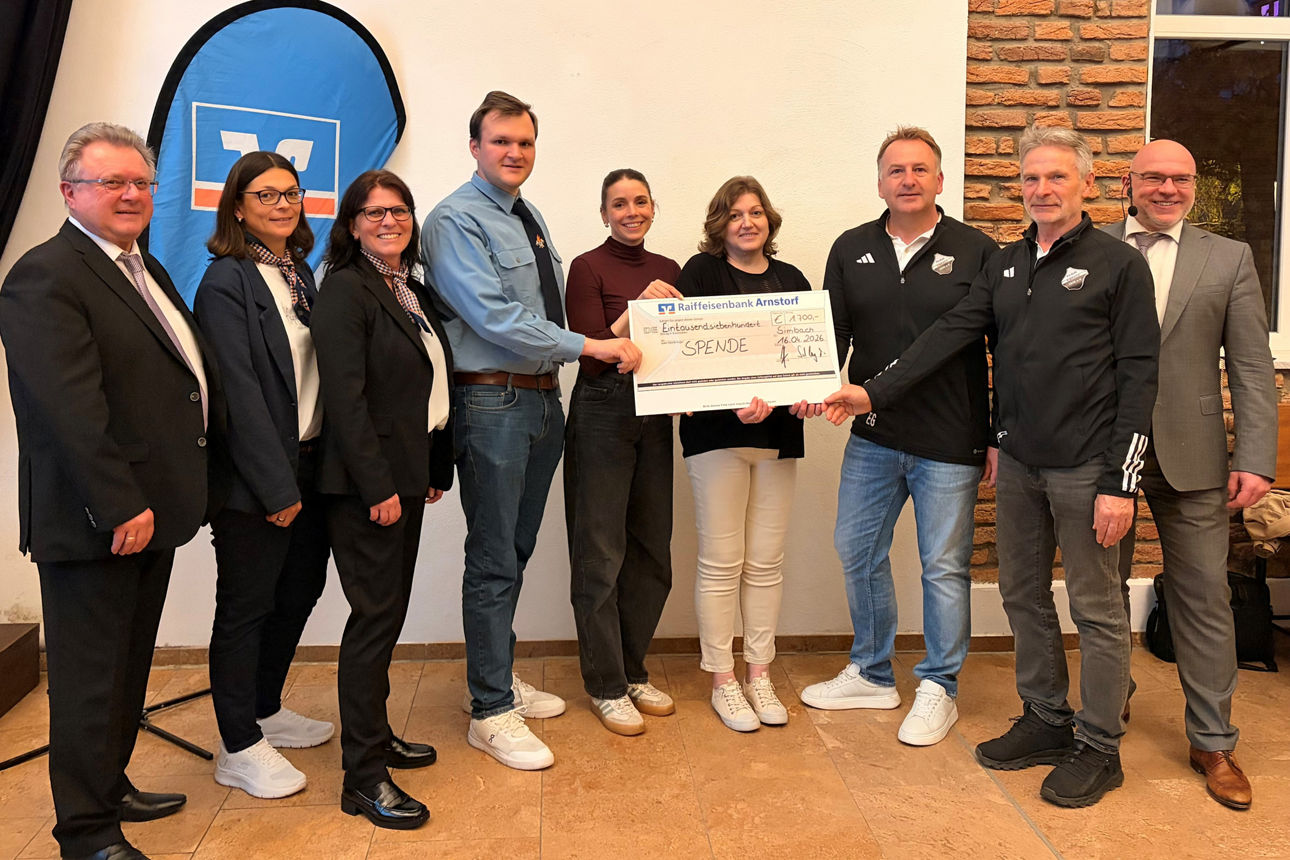 Übergabe der Spenden aus dem Gewinnsparzweckertrag