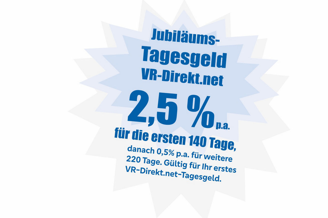 Jubiläums-Tagesgeld VR-Direkt.net