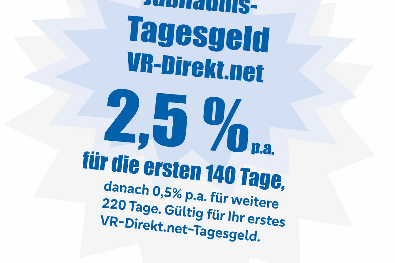 Jubiläums-Tagesgeld VR-Direkt.net