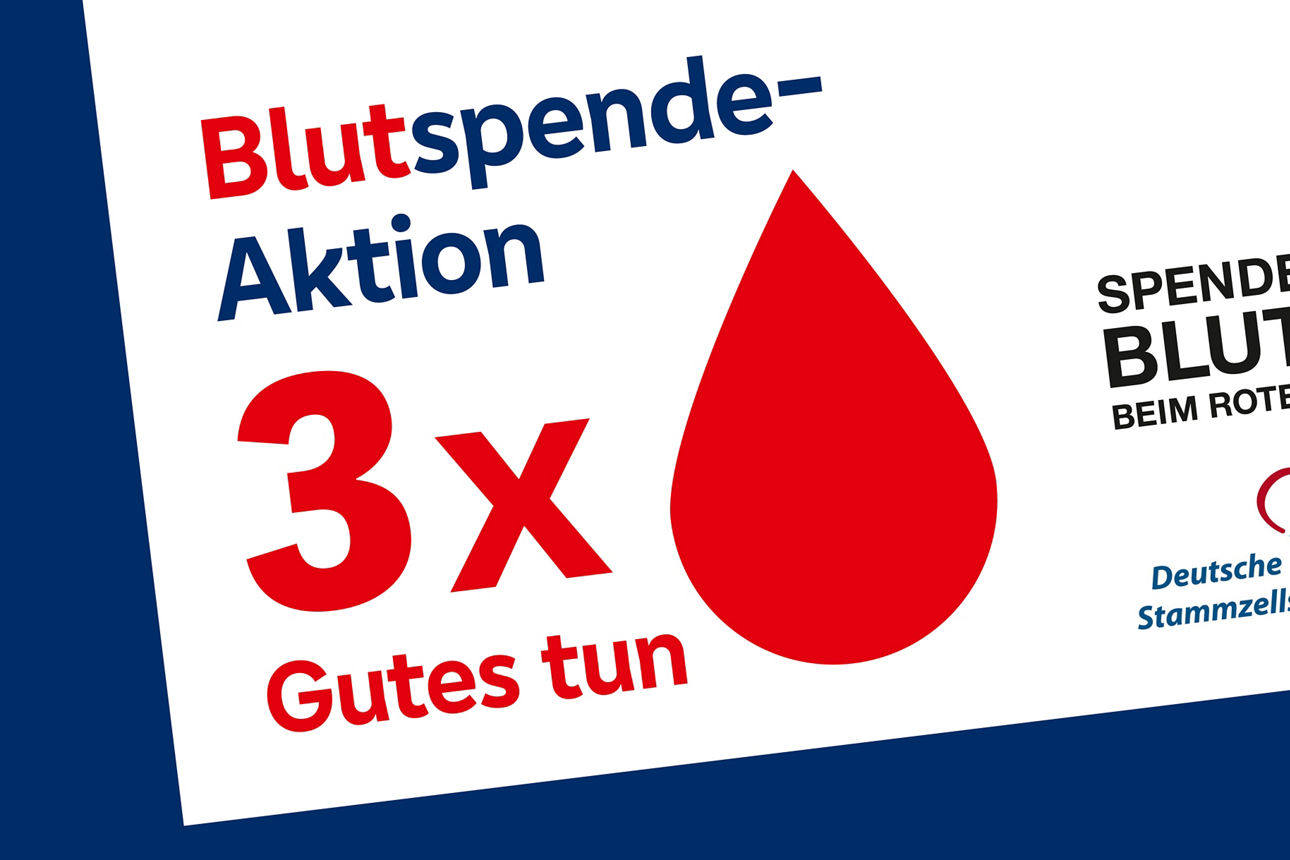 Blutspendeaktion 3x fach Gutes tun