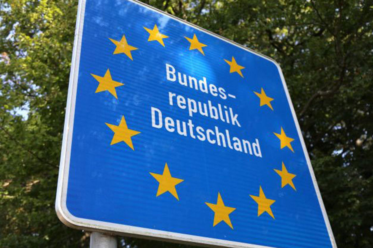 Grenzschild der Bundesrepublik Deutschland