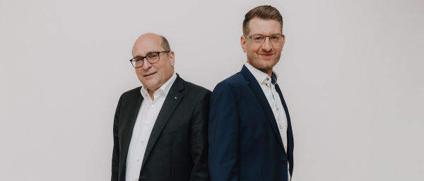 Foto der Vorstände Thomas Laumerich und Stefan Langer