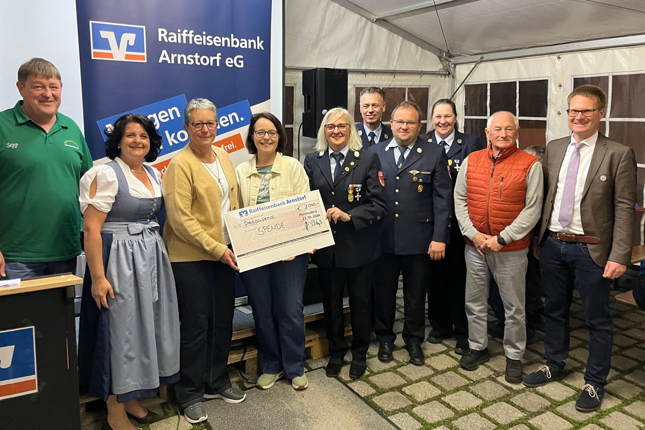 Übergabe der Spenden aus dem Gewinnsparzweckertrag