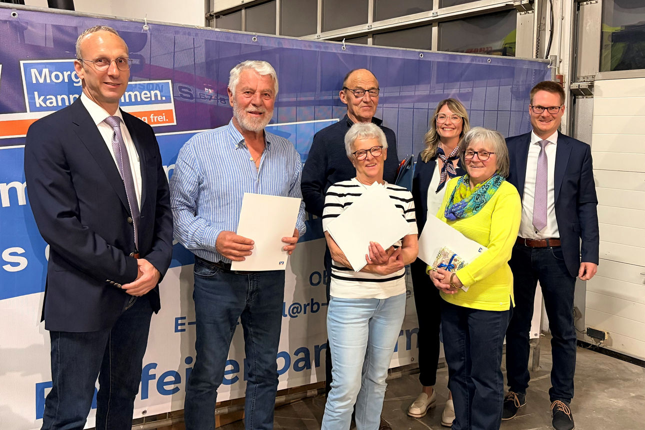 Ehrung der langjährigen Mitglieder