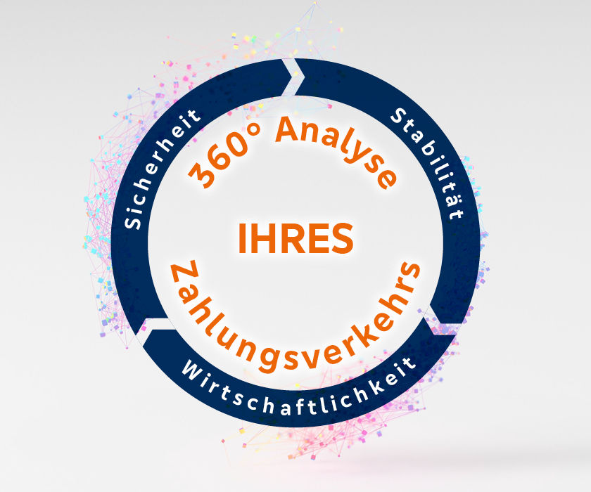Grafik zur 360° Analyse Ihre Zahlungsverkehrs