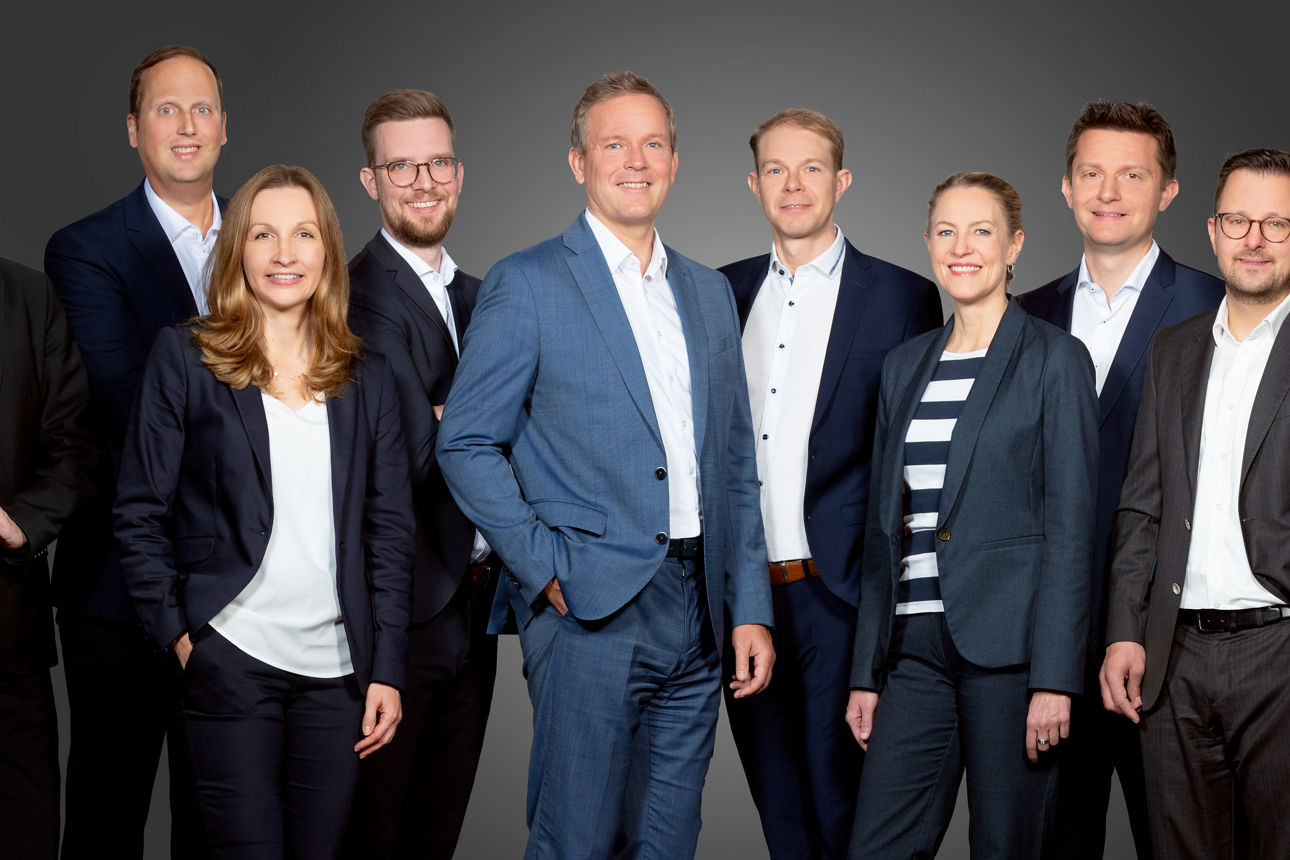 Foto des gesamten Private Banking Teams
