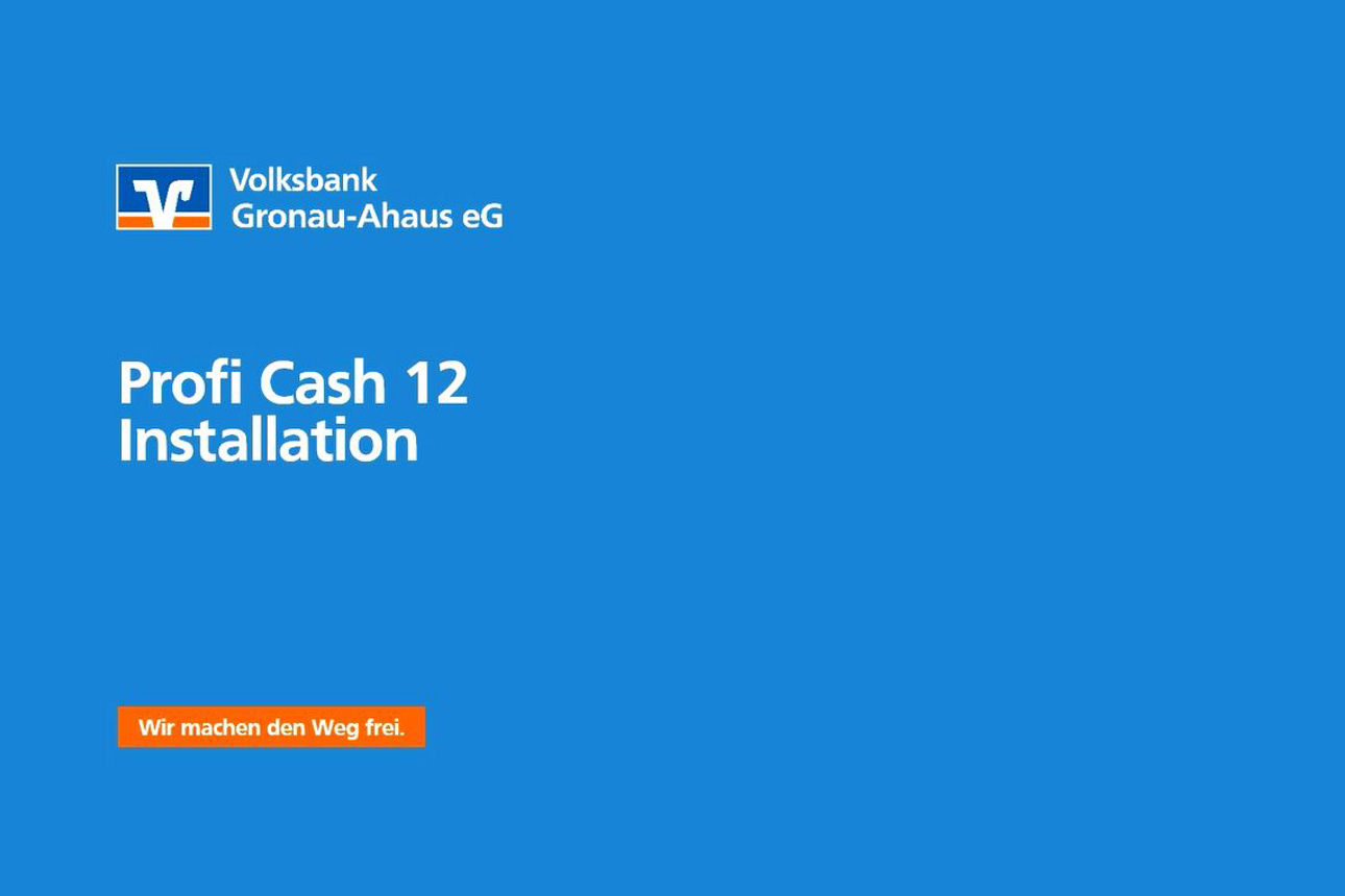 Profi cash 12 Einbau