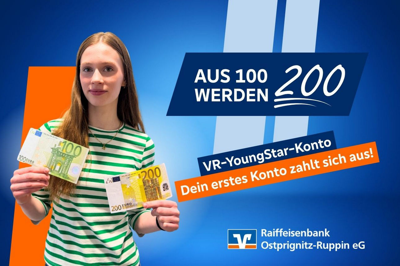 100€ Aktion VR-YoungStarKonto 
