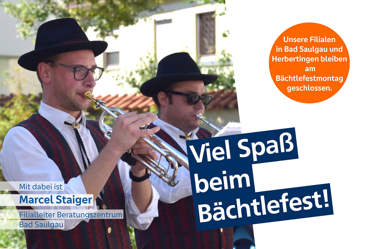 Musiker beim Bächtlefest