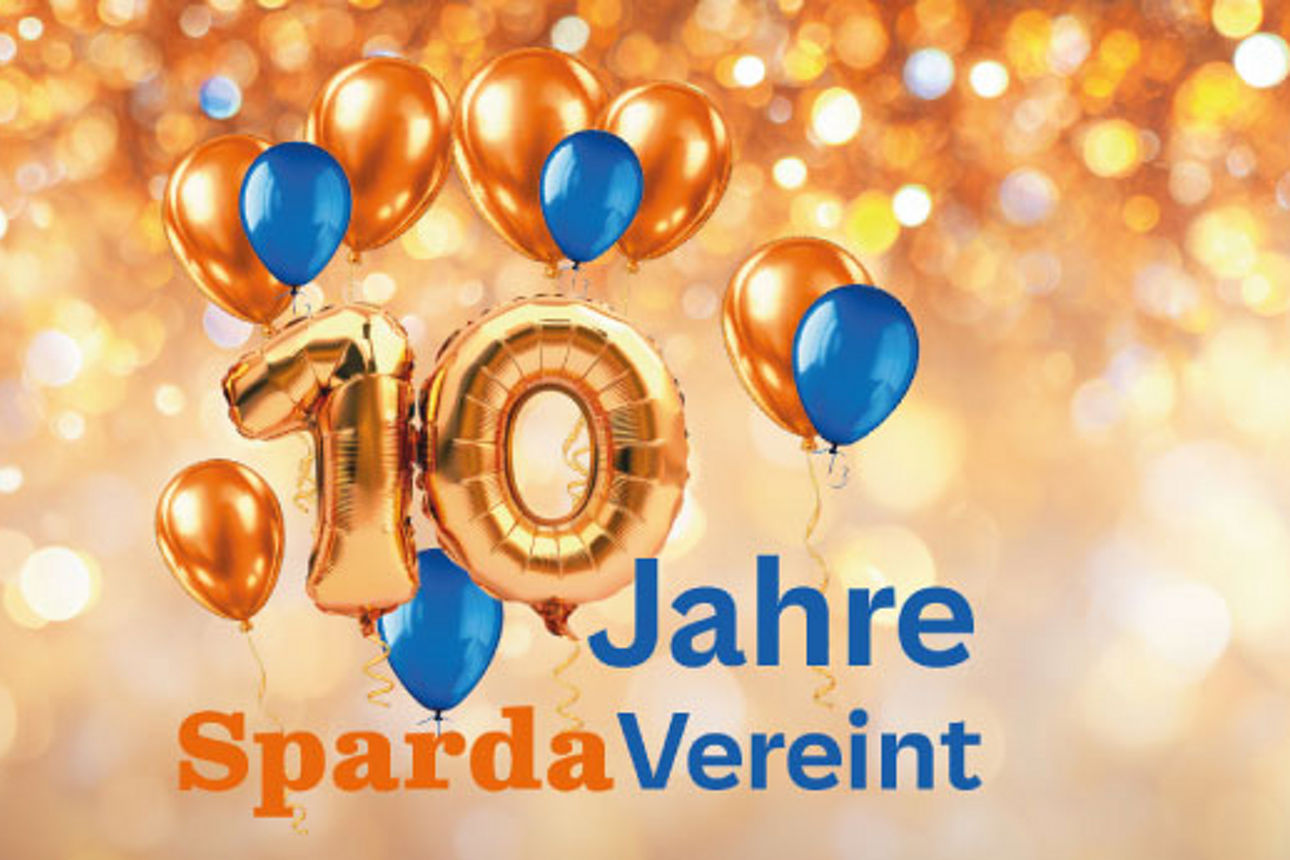 Jubiläumsmotiv Sparda vereint