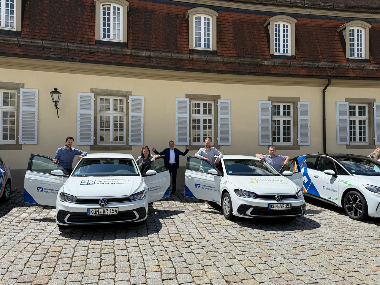 VR Mobil mit Menschen