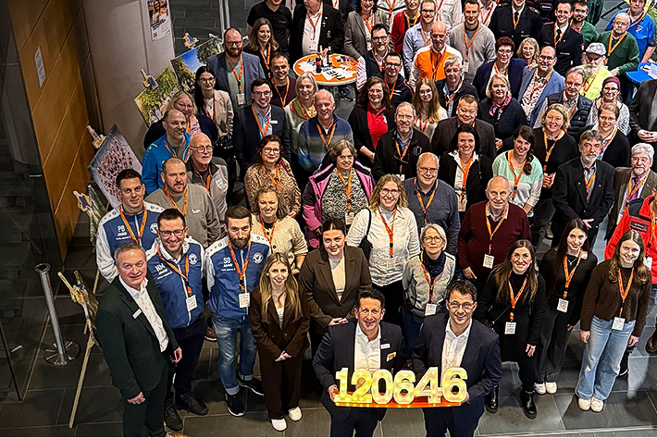 Spendenübergabe im Februar 2026 in der Hauptstelle in Künzelsau