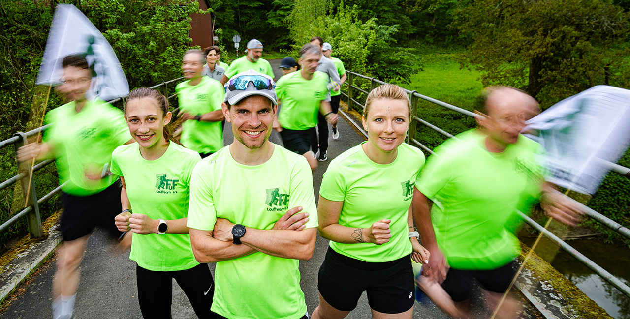 Gruppenbild des FuF Laufteams