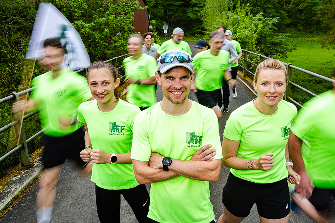 Gruppenbild des FuF Laufteams