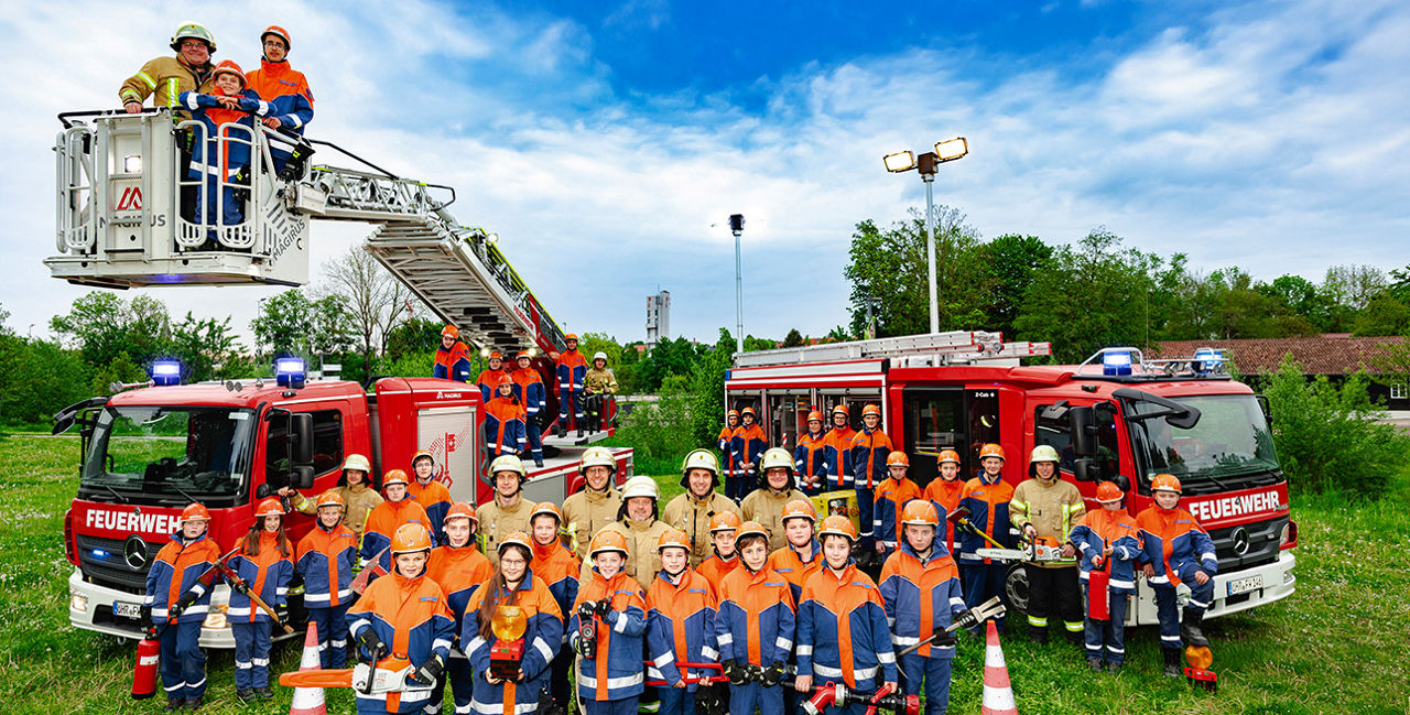 Gruppenbild der Jugendfeuerwehr Öhringen