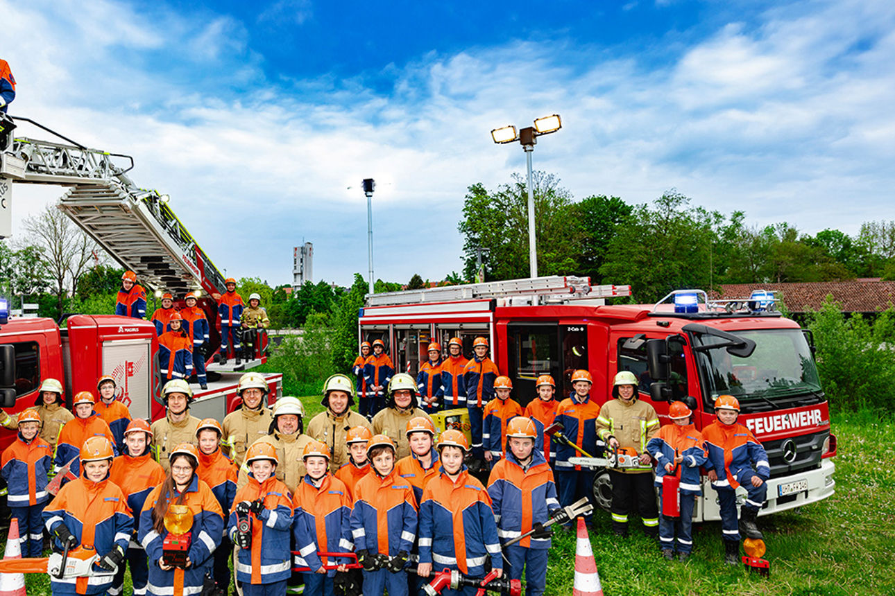 Gruppenbild der Jugendfeuerwehr Öhringen