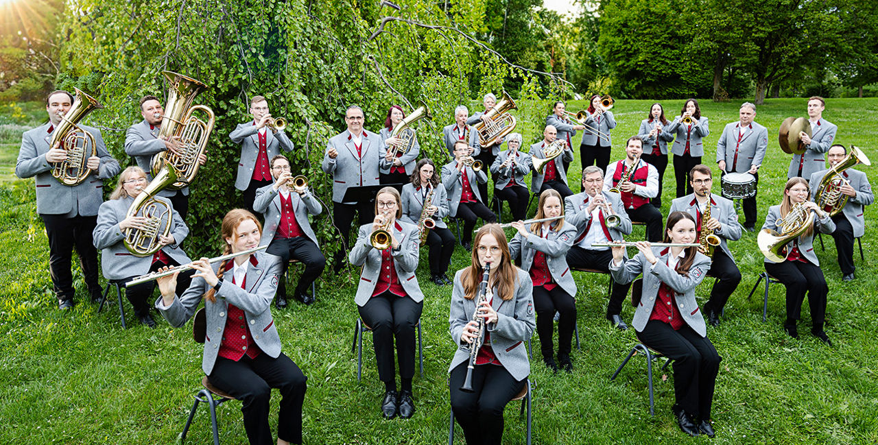 Gruppenbild des Musikzugs TSG Öhringen