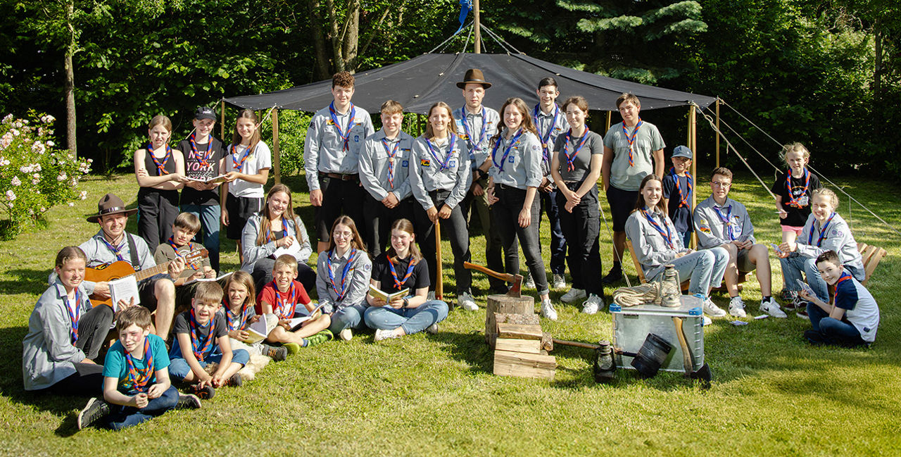 Gruppenbild der Pfadfinder vom VCP Gerabronn