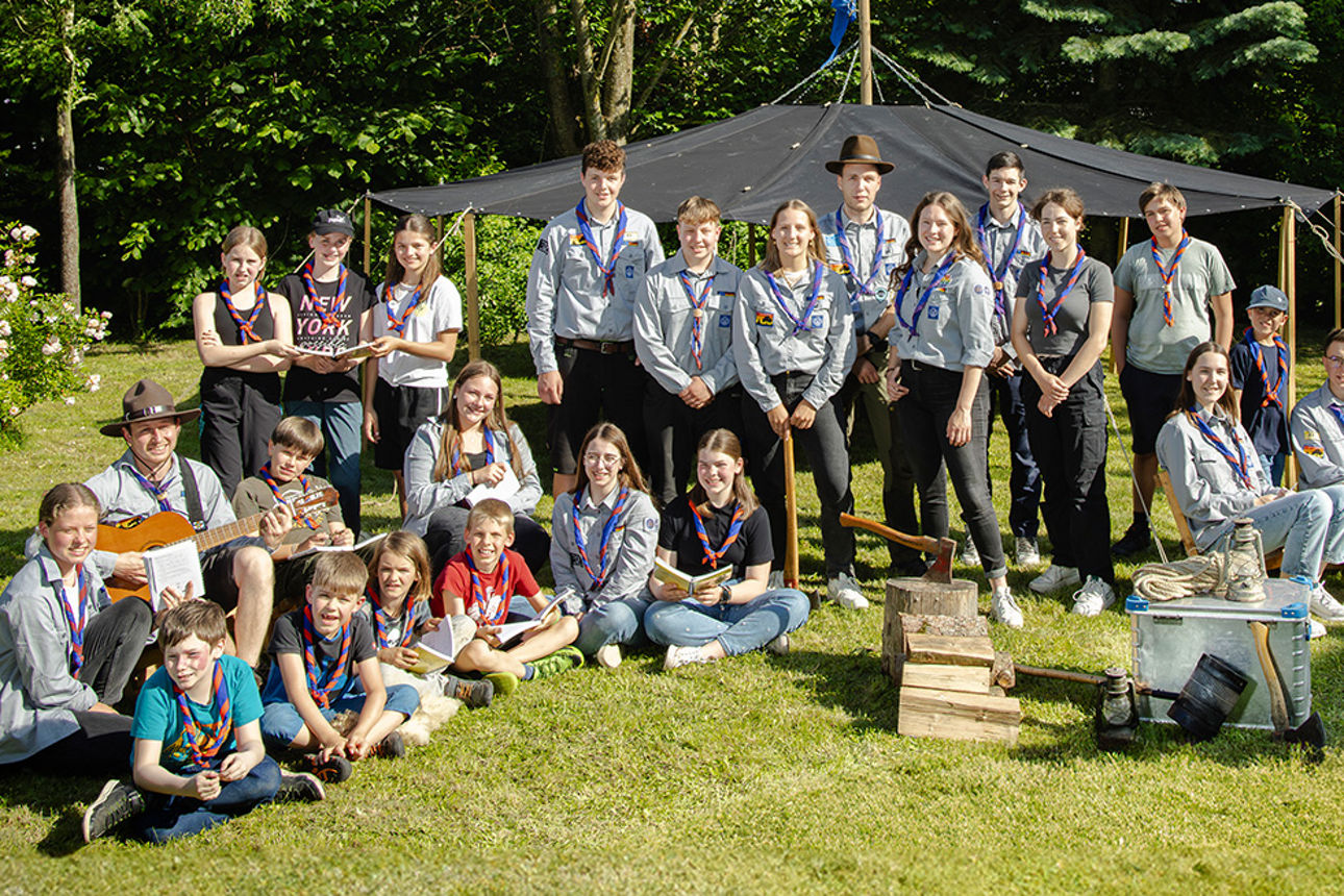 Gruppenbild der Pfadfinder vom VCP Gerabronn