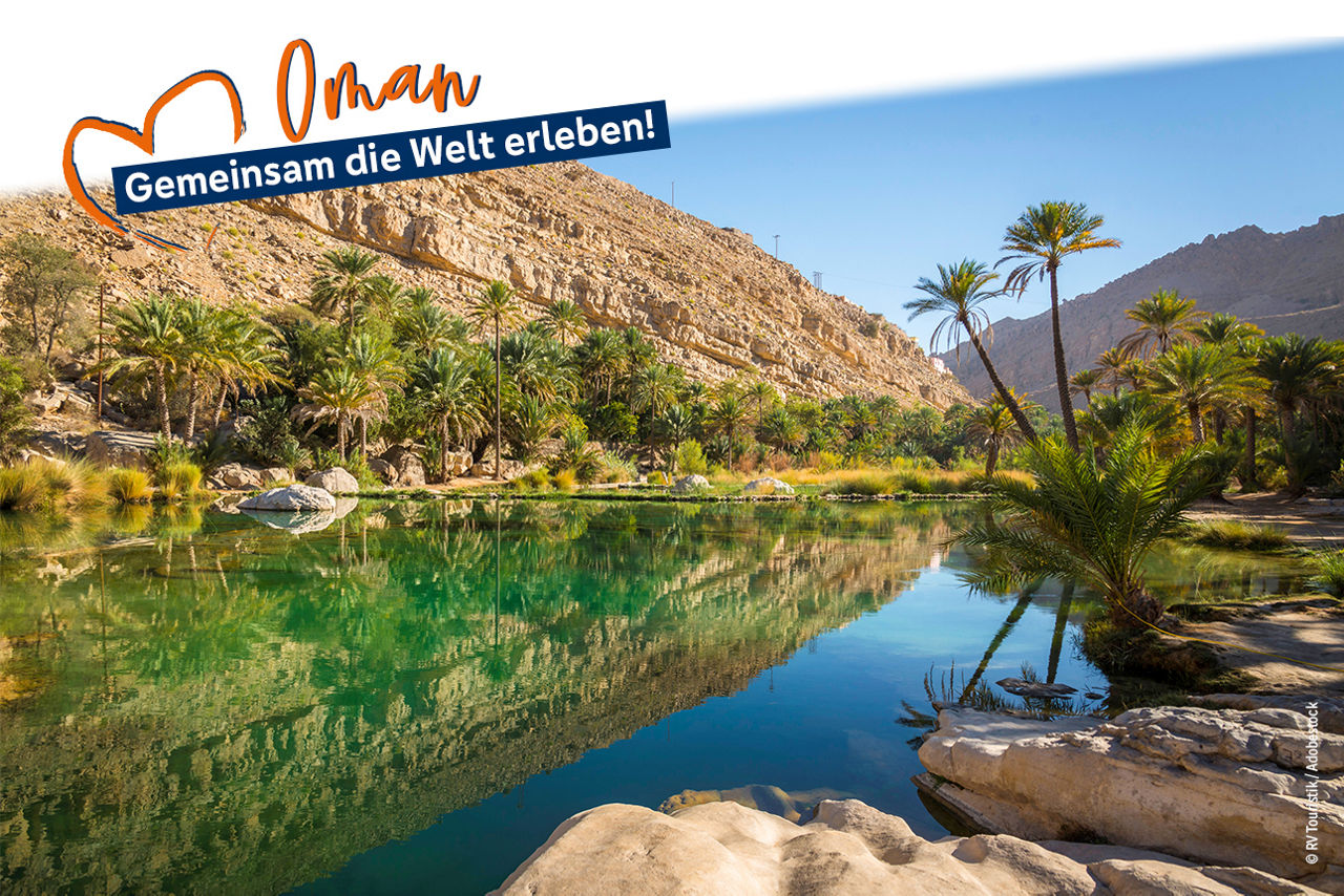 Bild von einem Flusstal im Oman