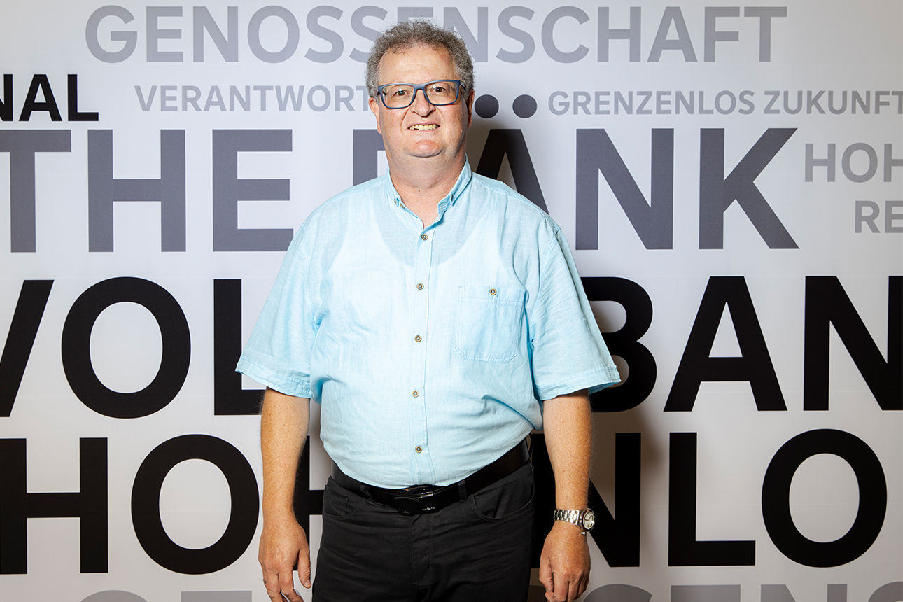 Volker Prüher, Vertreter bei der Volksbank Hohenlohe eG