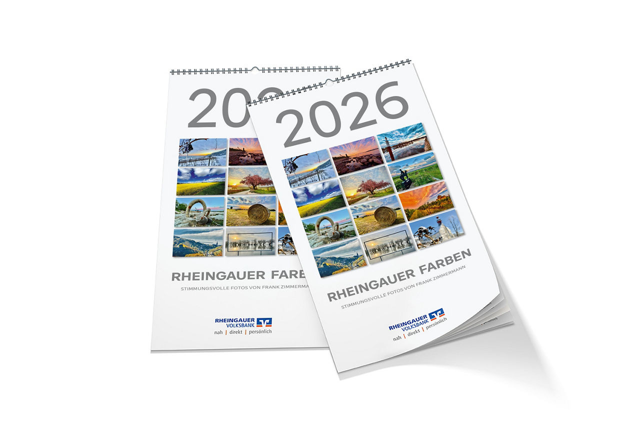 Darstellung zweier Kalender für 2026