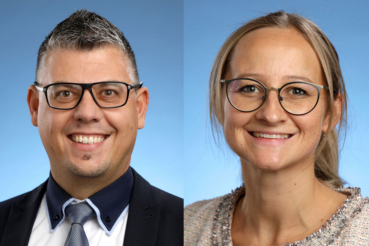 Portraits von Holger Grupp und Viktoria Schulz