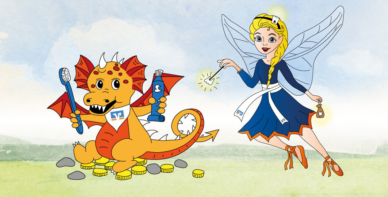 Die Zahnfee Clara und Ginzi der Putzdrache 