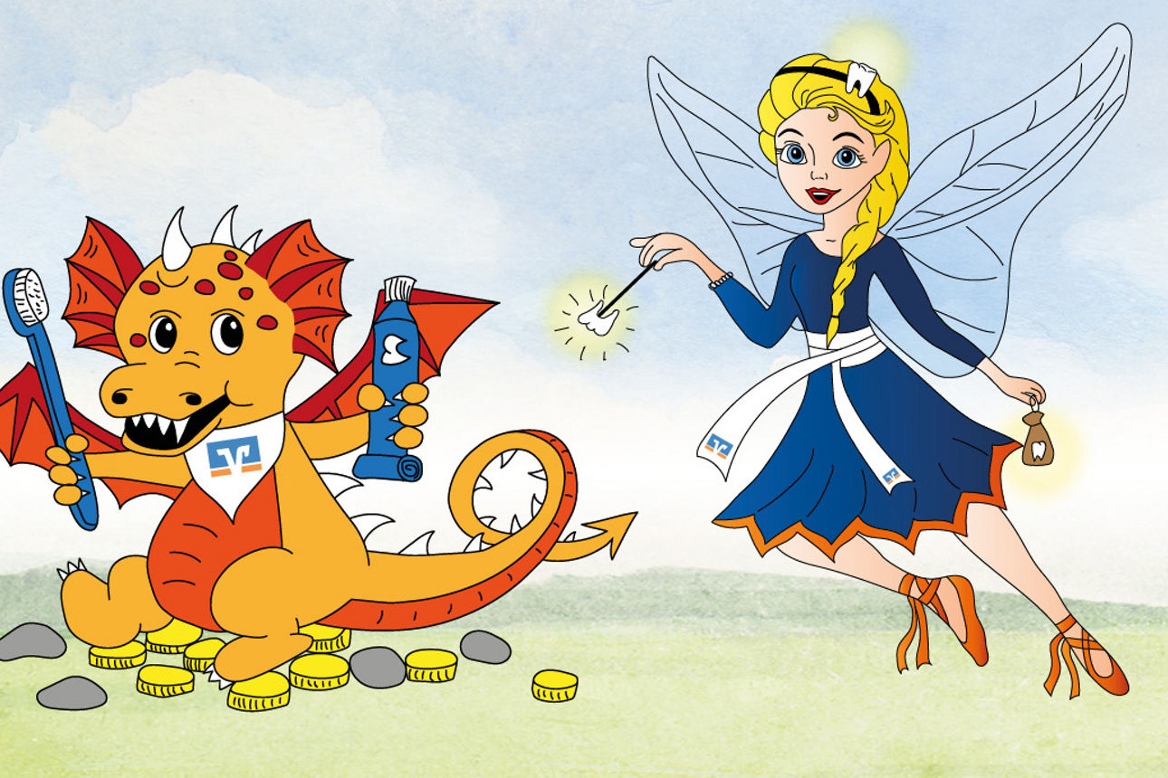 Die Zahnfee Clara und Ginzi der Putzdrache 