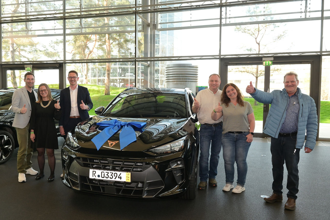 Cupra übergabe an Gewinnsparerin