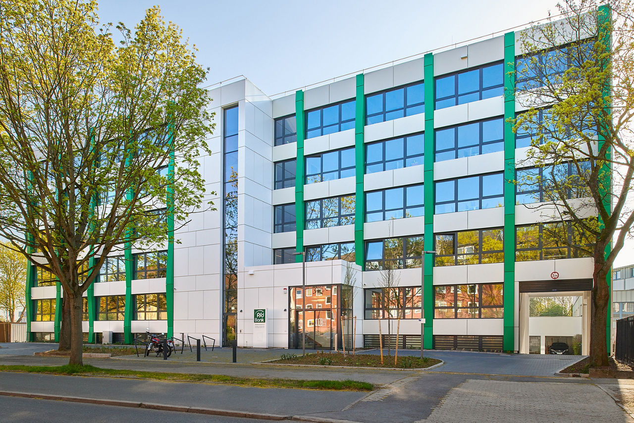 Das Gebäude der PSD Bank Hannover
