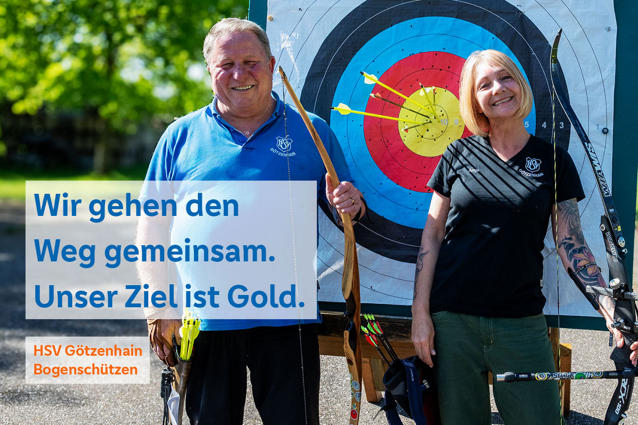 Gruppenbild zweier Bogenschützen